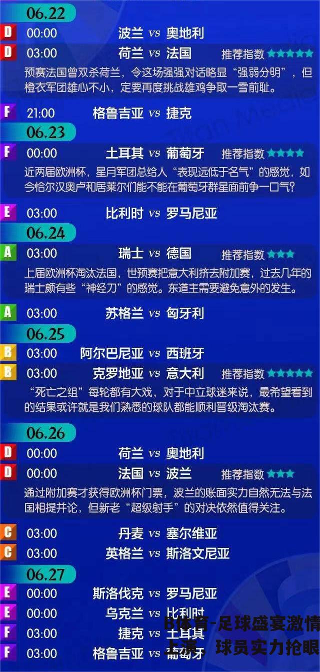 足球盛宴激情上演，球员实力抢眼